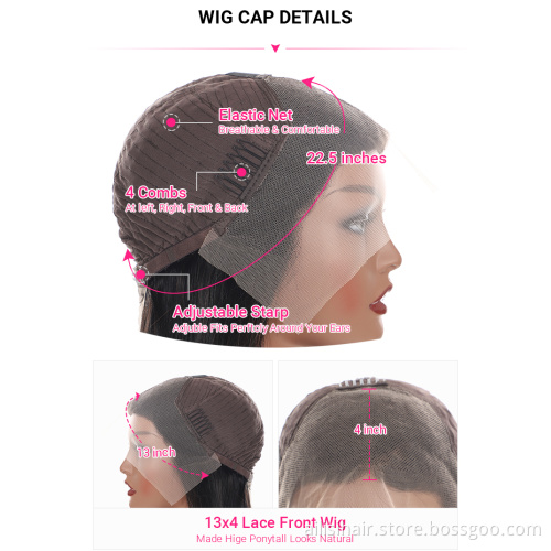 Long Raw Brazilian Hair wig Transparent HD Lace Frontal Wig Wholesale human hair Wig For Black Women
